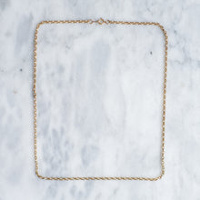 Load image into Gallery viewer, Vintage 18 inch 9K Yellow Gold Belcher Link Chain