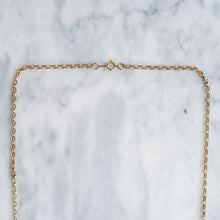 Load image into Gallery viewer, Vintage 18 inch 9K Yellow Gold Belcher Link Chain