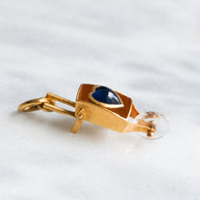Load image into Gallery viewer, Belle Epoque Blue Paste Heart Wheelbarrow Charm