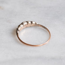 Load image into Gallery viewer, Antique Victorian 18K Yellow Gold and Silver 7-Stone Rose-Cut Diamond Ring