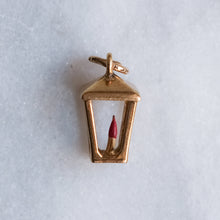 Load image into Gallery viewer, Vintage 14K Rose Gold Lantern Charm Pendant