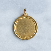 Load image into Gallery viewer, Vintage Round Laurel Medallion Pendant