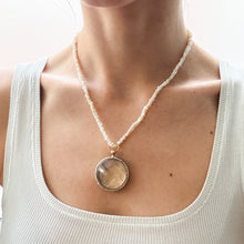 Load image into Gallery viewer, Antique Victorian Blue Guilloché Enamel with Halo Seed Pearl Locket
