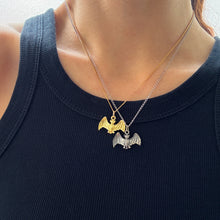 Load image into Gallery viewer, Sterling Silver Bat Charm Pendant