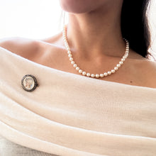 Load image into Gallery viewer, Antique Georgian Miniature Portrait Brooch with Rose-Cut Diamonds