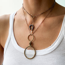 Load image into Gallery viewer, Antique Georgian Gold Cased Quizzing Glass Pendant