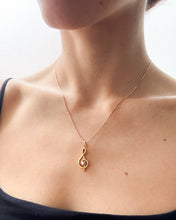 Load image into Gallery viewer, Vintage Treble Clef Diamond Pendant