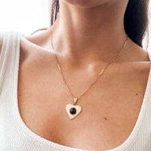 Load image into Gallery viewer, Vintage Garnet Heart Pendant - 100% of the net proceeds will be donated