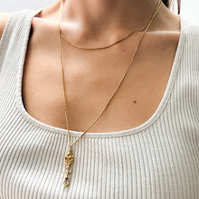 Load image into Gallery viewer, Antique 41 Inch Snake-Link Long Guard Watch Chain with Hand-Clasp