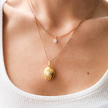 Load image into Gallery viewer, Vintage Enamel Edelweiss Cow Bell Pendant