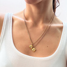 Load image into Gallery viewer, Edwardian 14K Yellow Gold Diamond Horseshoe pendant - A
