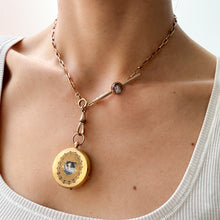 Load image into Gallery viewer, Antique Essex Crystal Ginger Cat Brooch