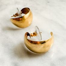 Load image into Gallery viewer, 14K Yellow Gold Bold Hoop Earrings