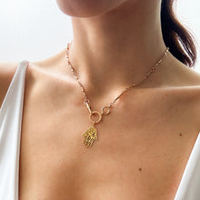 Load image into Gallery viewer, Antique Hamsa / Hand of Fatima Pendant