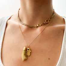 Load image into Gallery viewer, Victorian 18K Yellow Gold French Watch Chain with Hand Clasp