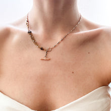 Load image into Gallery viewer, Edwardian 10K-22K Gold Decorative Seed Pearl Watch Chain Extender with Dog Clip and T-Bar