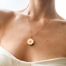 Load image into Gallery viewer, Antique Edwardian 10K Rose Gold Diamond Starburst Locket