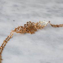 Load image into Gallery viewer, 18K Rose Gold Rose-Cut Diamond Intan Peranakan Floral Bracelet
