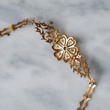Load image into Gallery viewer, 18K Rose Gold Rose-Cut Diamond Intan Peranakan Floral Bracelet