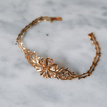 Load image into Gallery viewer, 18K Rose Gold Rose-Cut Diamond Intan Peranakan Floral Bracelet
