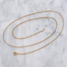 Load image into Gallery viewer, Vintage 20.5 inch 14K Yellow Gold Cable-Link Chain, 3.18g