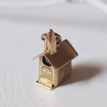 Load image into Gallery viewer, 14K Yellow Gold 3D Church Charm
