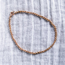 Load image into Gallery viewer, 14K Rose Gold 7.5 inch / 19 cm Cable-Link Bracelet