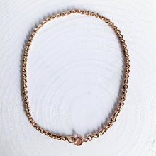 Load image into Gallery viewer, 14K Rose Gold 7.5 inch / 19 cm Cable-Link Bracelet