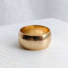 Load image into Gallery viewer, Vintage 14K Yellow Gold Wide Band Ring Size US 7.5 / UK O
