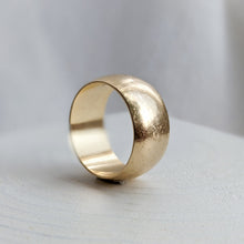 Load image into Gallery viewer, Vintage 14K Yellow Gold Wide Band Ring Size US 7.5 / UK O