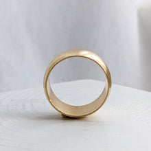 Load image into Gallery viewer, Vintage 14K Yellow Gold Wide Band Ring Size US 7.5 / UK O