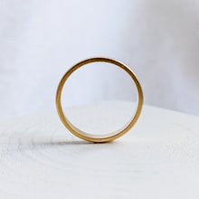 Load image into Gallery viewer, 18K Yellow Gold Textured Band in size US 6.5 / UK M.5