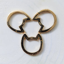 Load image into Gallery viewer, 18K Yellow Gold Eye of the Cat Plain Kitty Charm Enhancer