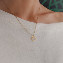 Load image into Gallery viewer, 18K Yellow Gold Eye of the Cat Plain Kitty Charm Enhancer