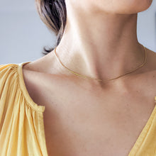 Load image into Gallery viewer, 16 inch 14k Yellow Gold Box Chain, 41 cm Box Chain Necklace