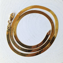 Load image into Gallery viewer, 18 inch 14K Yellow Gold 4mm Herringbone Chain
