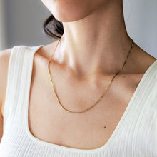 Load image into Gallery viewer, 20 inch 14K Yellow Gold Boxy S-Link Chain