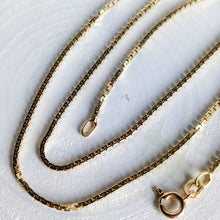 Load image into Gallery viewer, 20 inch 14K Yellow Gold Boxy S-Link Chain