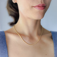Load image into Gallery viewer, 18 inch 14K Yellow Gold Snake Chain