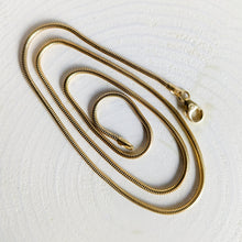 Load image into Gallery viewer, 17.5 inch 14K Yellow Gold Snake Chain