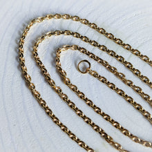 Load image into Gallery viewer, 1920s 20 inch 14K Yellow Gold Cable-Link Chain