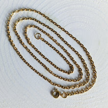 Load image into Gallery viewer, 1920s 20 inch 14K Yellow Gold Cable-Link Chain