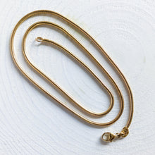 Load image into Gallery viewer, 16 inch 9K Yellow Gold Snake Chain