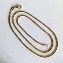 Load image into Gallery viewer, 16 inch 9K Yellow Gold Snake Chain