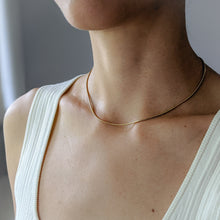 Load image into Gallery viewer, 16 inch 9K Yellow Gold Snake Chain