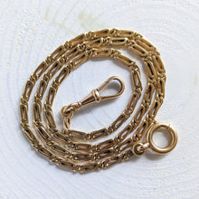 Load image into Gallery viewer, 17 inch 14K Rose Gold Fancy-Link Watch Chain