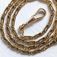 Load image into Gallery viewer, 17 inch 14K Rose Gold Fancy-Link Watch Chain