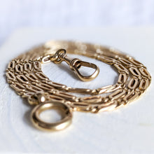 Load image into Gallery viewer, 17 inch 14K Rose Gold Fancy-Link Watch Chain