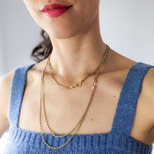 Load image into Gallery viewer, 17 inch 14K Rose Gold Fancy-Link Watch Chain