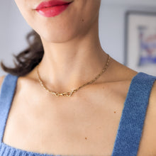 Load image into Gallery viewer, 17 inch 14K Rose Gold Fancy-Link Watch Chain